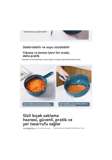 Sw Gelecek Çok Fonksiyonlu Sebze Kesici Mutfak Ev Dilimleme, Parçalama Ve Soyma Makinesi