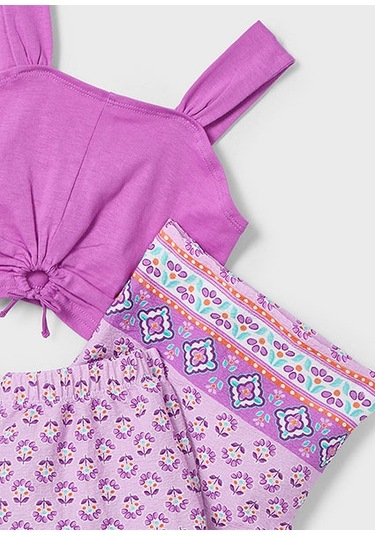 Mayoral Kız Çocuk Bluz Ve Desenli Pantolon Takım 3562 Çok Renkli