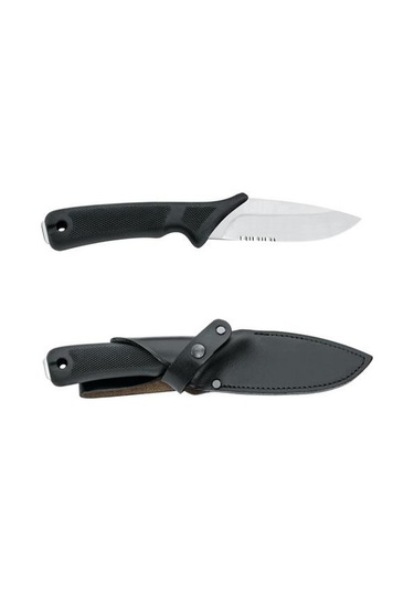 Mac 625s Derı Kılıflı Bıcak Sıyah/tırtıklı