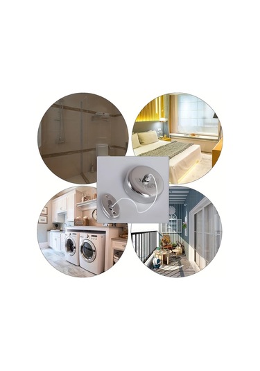 Elmpaly İki Paslanmaz Çelik Uzatılabilir Çamaşır İpi 2.8m/110inch Nylon İp İçin İç Dış Kullanım Ahşap