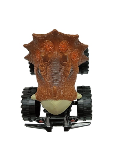 Sürtmeli Dinazor Robota Dönüşen Araba 14 Cm - Kahverengi