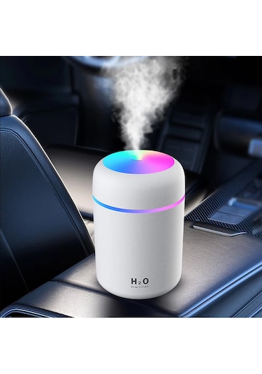 Ortam Nemlendirici Araç İçi Ev Ofis Rgb Renkli Işıklı Buhar Makinası