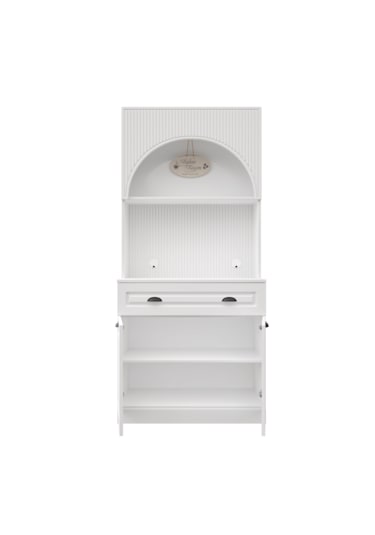 Guneystore Armoni Black Mini Kahve Köşesi Komple Mdf Beyaz