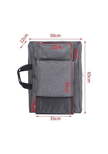 4k Büyük Kapasiteli Çok Fonksiyonlu Eskiz Defteri Kanvas Çanta