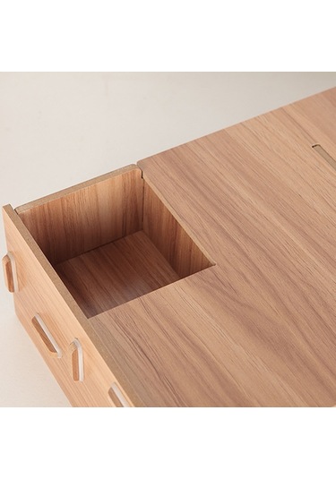 Sones Lcd Monitör Arttırma Rafı Ahşap Klavye Rafı Masaüstü Depolama Rafı Rafı Kiraz Ağacı