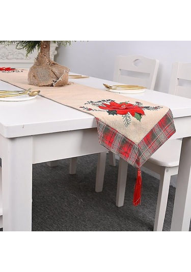 Dikdörtgen Noel Masa Örtüsü Polyester 33 183m Noel Masa Dekorasyonu İçin Noel Ağacı Desenleri