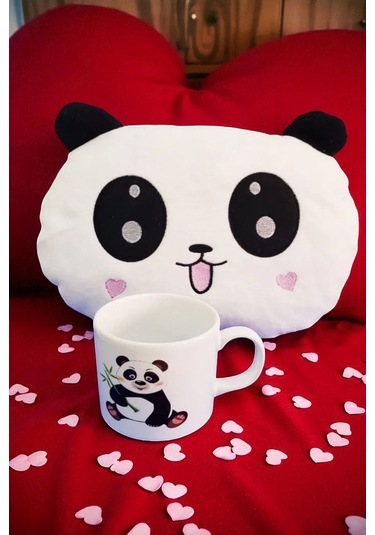 Peluş Yastık Ve Kupa Seti