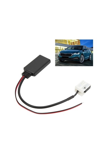Youtek Volkswagen Skoda Rcd310 Rcd510 Rns510 İçin Bluetooth 5.0 Aux Girişi Müzik Çalar Adaptörü Kablosu - Konuşmadan Araba Radyosu Bağlantısı