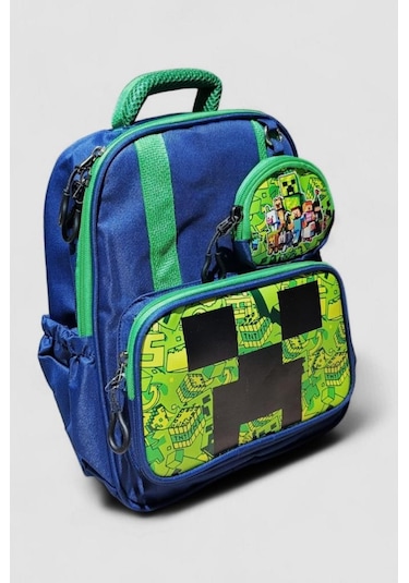 Anaokulu Sırt Çantası Ultra Lüx Erkek Çocuk Kreş Çantası 33 25 Cm Ortopedik Oyun Karakter Baskılı Lacivert