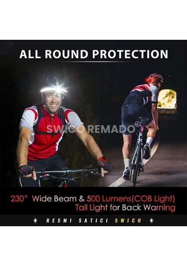 Soulader Usb Şarj Edilebilir Cob Led Kafa Lambası, Güçlü Aydınlatma, Kampçılık Ve Gece Koşusu İçin Pratik Baş Feneri Siyah