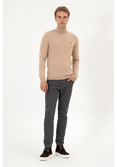 U.s. Polo Assn. Erkek Kum Melanj Kazak /triko 50313712-vr123 Kum Melanj