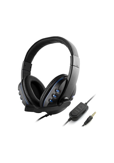 3.5mm Kablolu Oyun Kulaklıkları Kulak Üstü Oyun Kulaklığı Gürültü Önleyici Kulaklık, Mikrofonlu Kulaklık