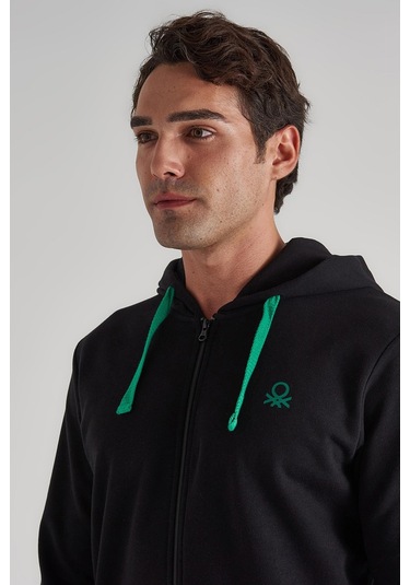 Benetton United Colors Of Bnt-m20310 Erkek Sweatshirt 71056 BNT-M20310-R1534 Siyah