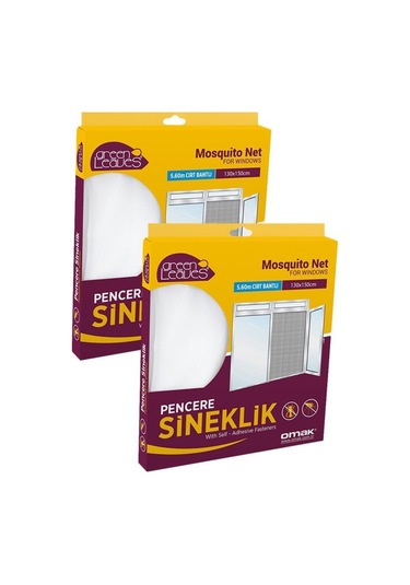 2 Adet 150x130 Cm Pencere Sinekliği Tül Sineklik Perde 150 X 130 Mıknatıslı Tül