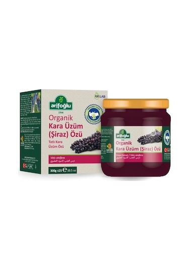 Arifoğlu Organik Kara Üzüm Özü - Şiraz 300g Arlab Amazon