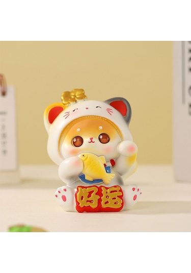 Altınemici Kedicik Karikatür Sevimli Masaüstüara Desorasyonu 1 Adet