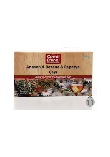 Cemilefendi Anason Rezene Papatya Süzden Poşet Çay 20'li