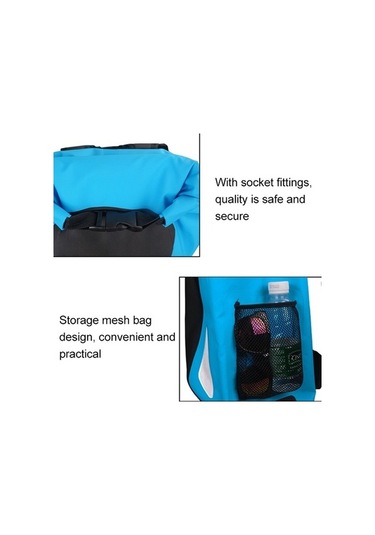 Wondernest Su Geçirmez 2 Omuzlu Kuru Çuval Pvc Varil Çanta, 25l Sarı Sarı