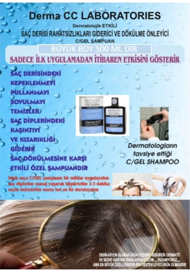 Derma Cc Laboratories C Gel Şampuan 4 x 500 ML