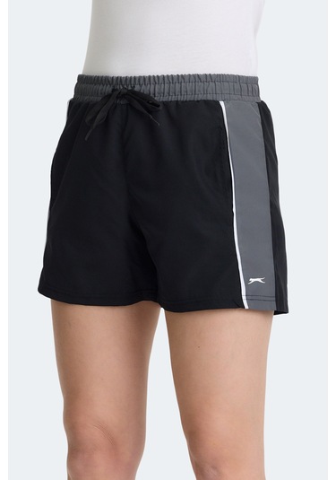 Slazenger Radek In Kadın Cepli Deniz Şortu Siyah Mayo Siyah