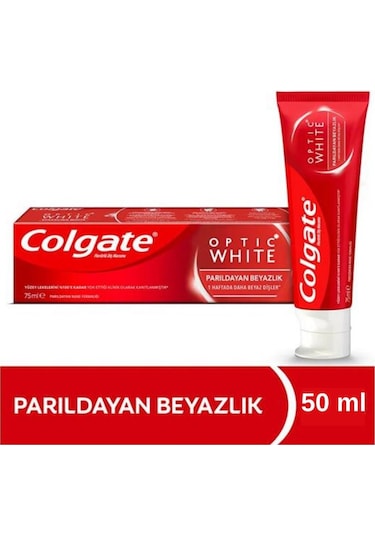Colgate Optic White Parıldayan Beyazlık Beyazlatıcı Diş Macunu 50 ML