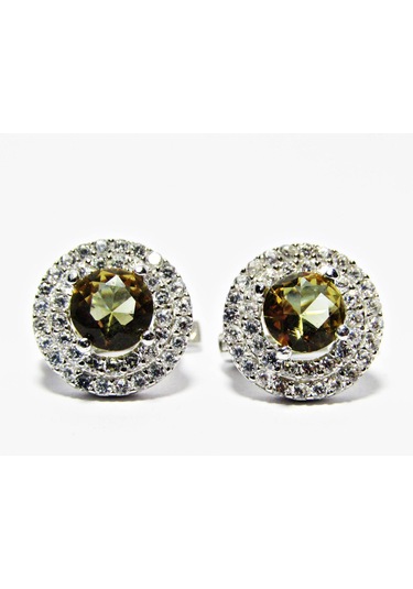 Lilahgümüştr Gümüş Yuvarlak Zultanit Kadın Kolye Küpe