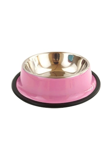 Haoer Kedi Köpek Paslanmaz Renkli Çelik Mama Kabı 16 CM