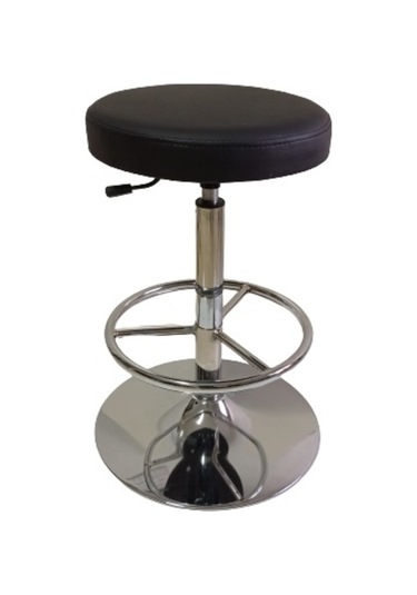 Bar Taburesi Lüks Krom Ayaklı Çemberli