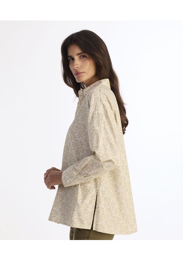 Yargıcı Boyfriend Gömlek Yaka Uzun Kol Gömlek 25kkgm6005x 017 Bej