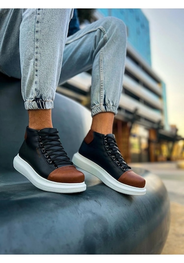 Ch258 - Gbt Roma Colourful Erkek Bot Sıyah/taba Çok Renkli