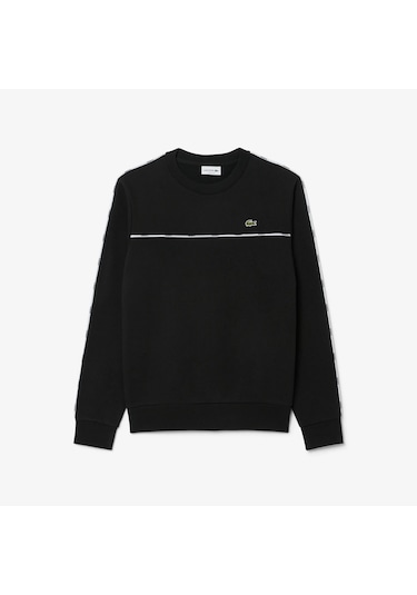 Lacoste Sh9818 Erkek Sweatshirt Siyah
