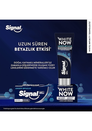 Signal White Now Lekesiz Beyazlık Diş Macunu 4 x 75 ML