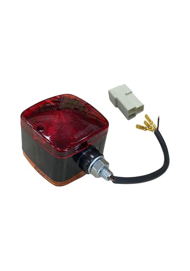 Park-sinyal Lambası Sarı-kırmızı Çift Taraflı 80 80 Mm Komatsu Forklift