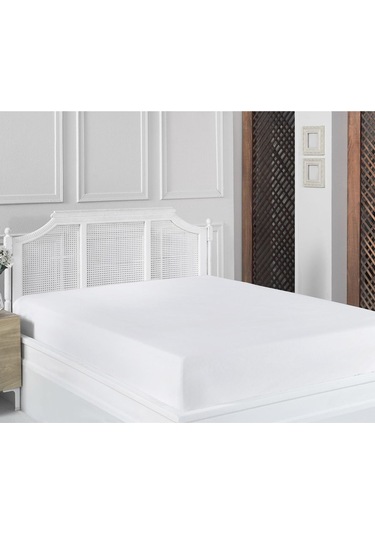 120 Lik Penye Lastikli Çarşaf 120 200 Cm Beyaz Beyaz