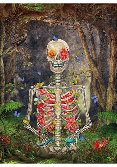 Nova Puzzle 1000 Parça - Çiçek Açan İskelet