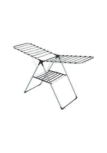 Enzelo Çamaşır Kurutma Askısı Lüx Kalın Borulu Siyah