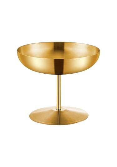 Suntek Paslanmaz Çelik Dondurma Kupası Düğün İçin Zarif 250ml Altın