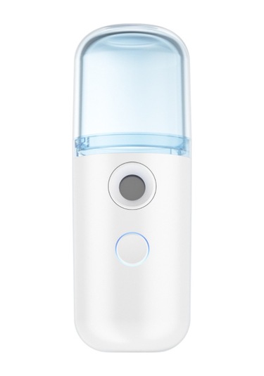 Aubyhe Beyaz Mini Nano Nemlendirici Sprey Cihazı 30ml - Taşınabilir Dışarıda Evde Seyahatte Cilt Nemlendirme
