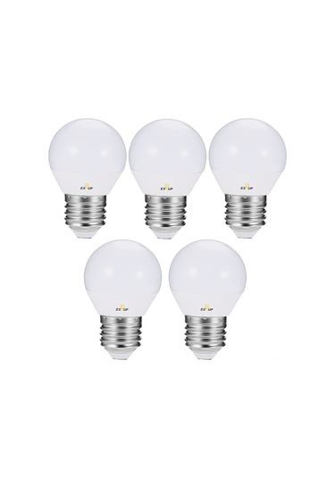 Geeroyoo E27 Led Ampul Seti - 7w, 270 Işık Açısı, 5'li Paket, İç Mekan Aydınlatma İçin Beyaz Işık