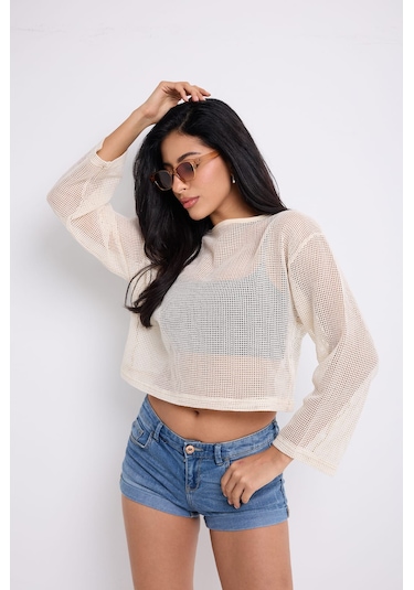 Uzun Kollu File Crop Ekru