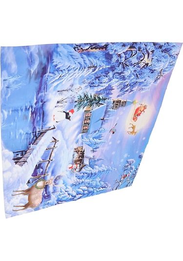 Xindoker Noel Dekorasyonu Tapestri: Yüksek Kaliteli Polyester Duvar Örtüsü, 150x130cm, Noel Desenli, Çok Amaçlı Ev Dekoru Ve Parti Arka Planı Diğer