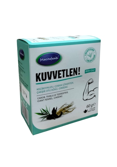 Mecitefendi Kuvvetlen Bitki Çayı Süzen Poşet 40'lı