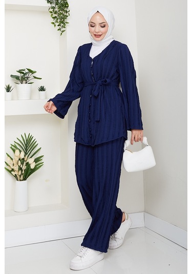 İlgen Fırfırlı İkili Takım 1610 - Lacivert Lacivert