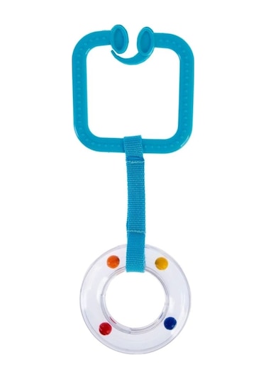 Babyjem Çıngıraklı Puset Halkası 877 Mavi Mavi