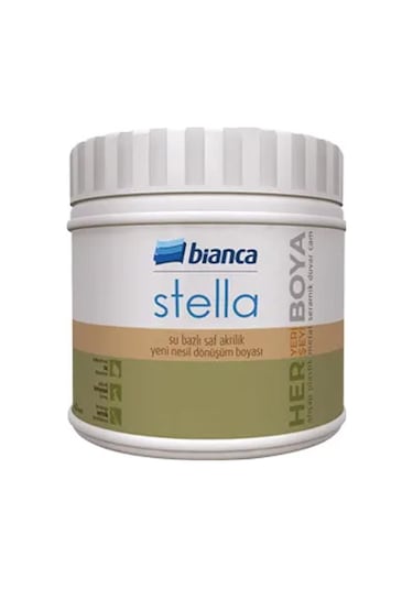 Bianca Stella Su Bazlı Saf Akrilik Boya Mistik Beyaz 0.5 Kg