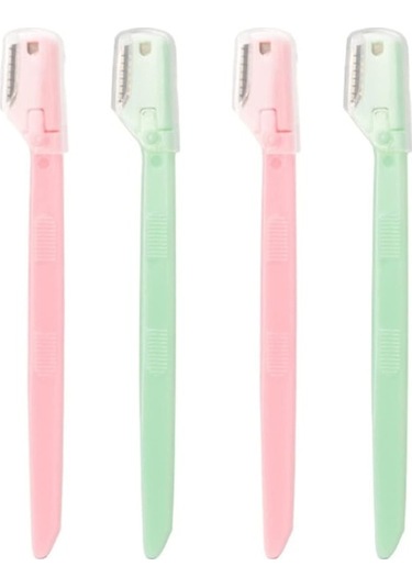 Kaş Düzeltici, 4 Adet Küçük Kaş Jileti, Düzeltme Ve Tıraş İçin Çok İşlevli Peeling Dermaplaning Aleti Diğer