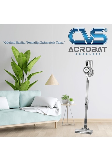 Cvs Dn 4731 Cordless Katlanır Şarjlı Dijital Dik Süpürge