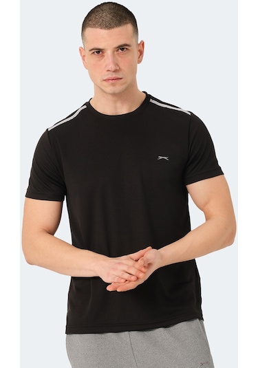 Slazenger READ IN Erkek  Siyah Tişört