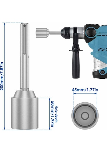 Topraklama Çubuğu Sürücüsü 65mm Ağır Hizmet Tipi Çelik Matkap Ucu Sürücüsü
