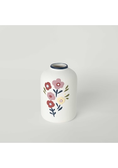 Linens Liva 13x13x19 Cm Vazo Beyaz Beyaz